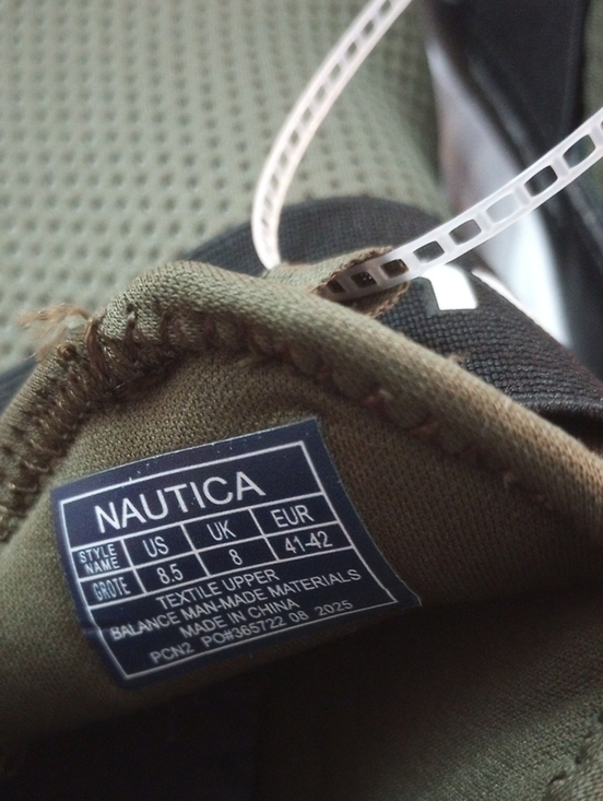 Nautica Grote Olive Green Black Slip-On Sneakers Men Size 8.5 main image 4